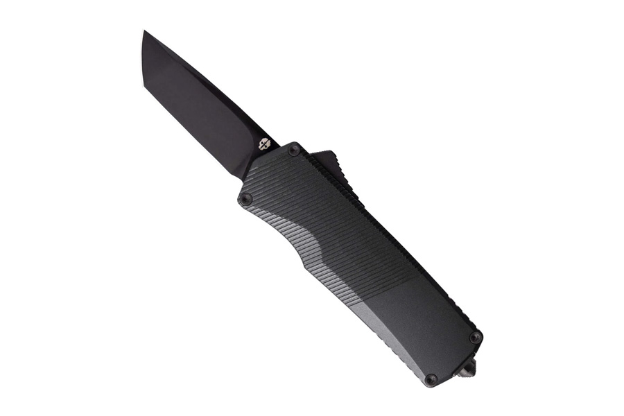 TEKTO KNIVES A5 Spry Mini Automatic Knife Black with Tanto Blade